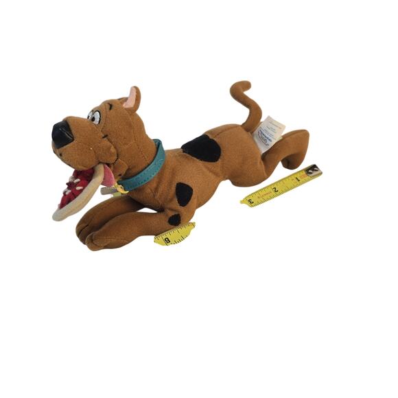 Applause Scooby-Doo 7" Plush Bean Bag Stuffed Wiggle Pizza Pull Toy Shaking - Picture 2 of 8